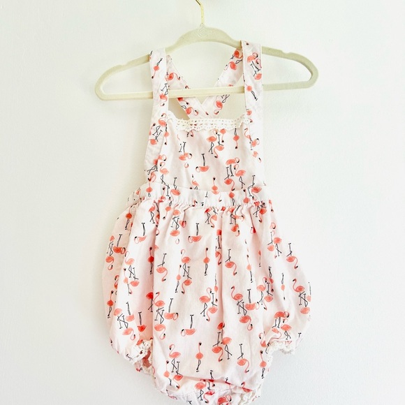 BEAUTIFUL PIPER & POSIE Romper BUNDLE with headband Baby Girl 6-9mths - LIKE NEW - Picture 4 of 8